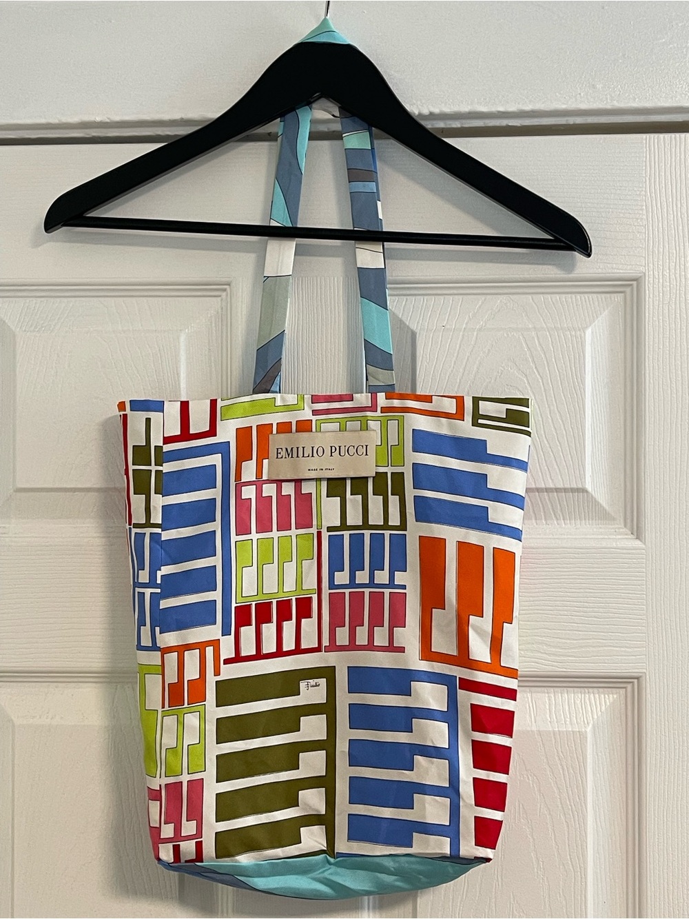 Emilio Pucci Reversible Gallery Silk Tote Bag Multicolor 🚨Very Limited 🚨
